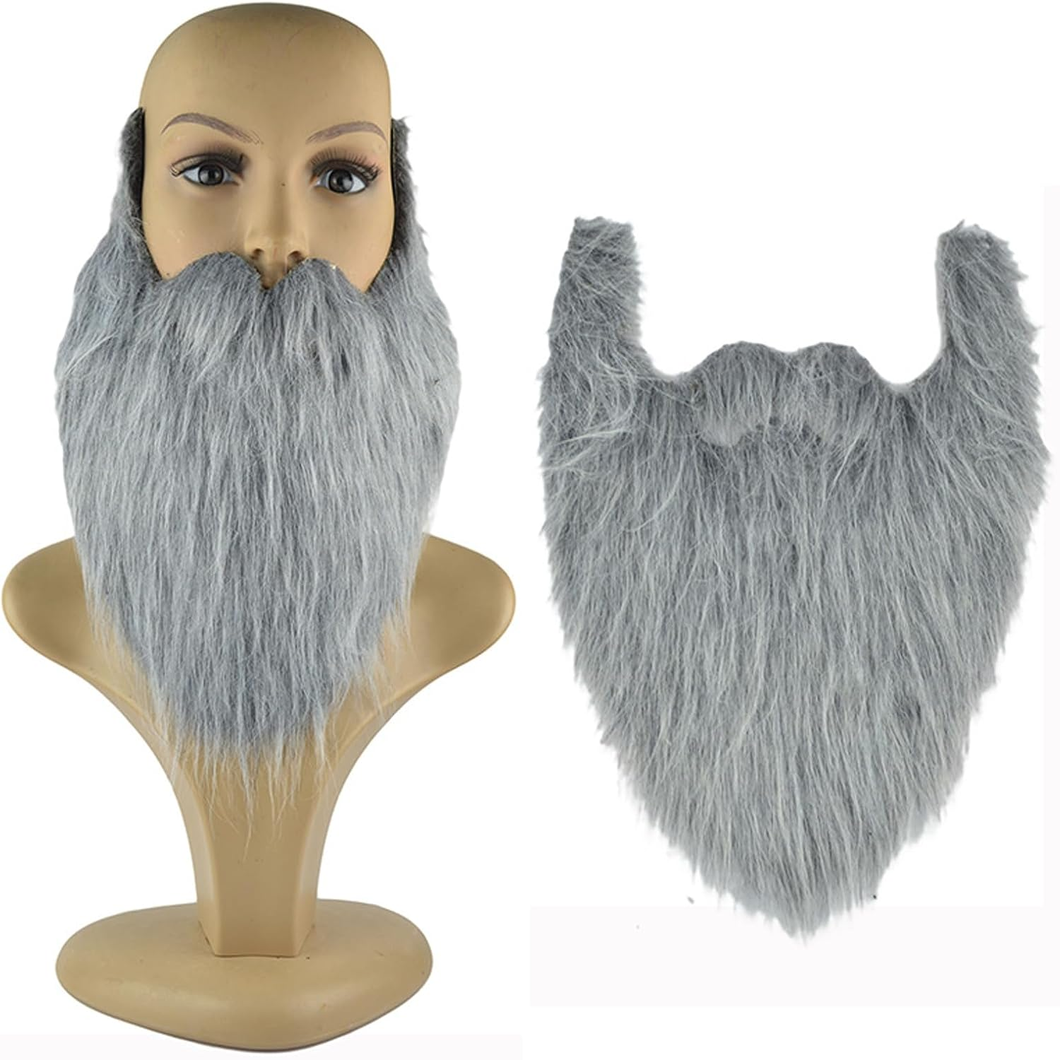 LERTREE Fake Beard Set False Fake Whiskers with Adjustable Elastic Rope Halloween Christmas Party Props Cosplay, Set of 4 ﻿ image number 1