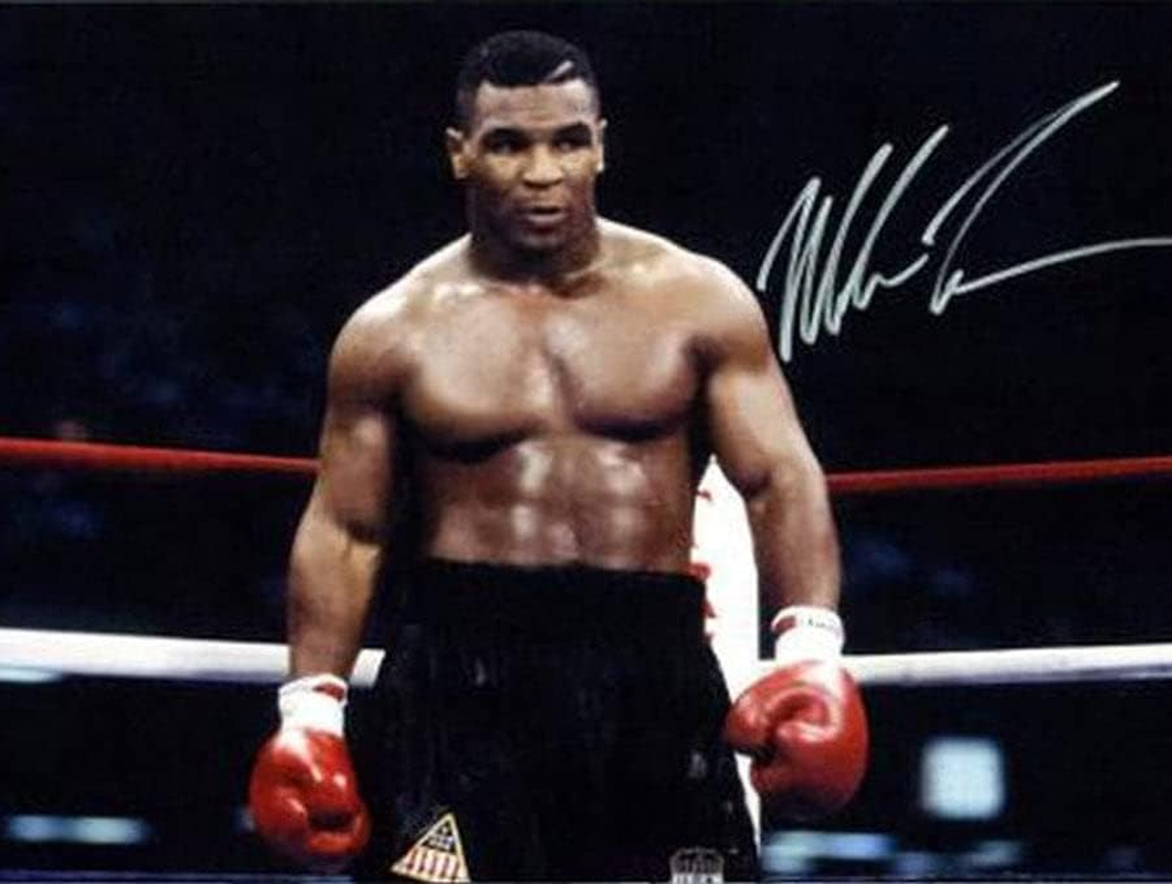 Klovaphotos Iron Mike Tyson Boxing Autographed Signed A4 210X297Mm Poster