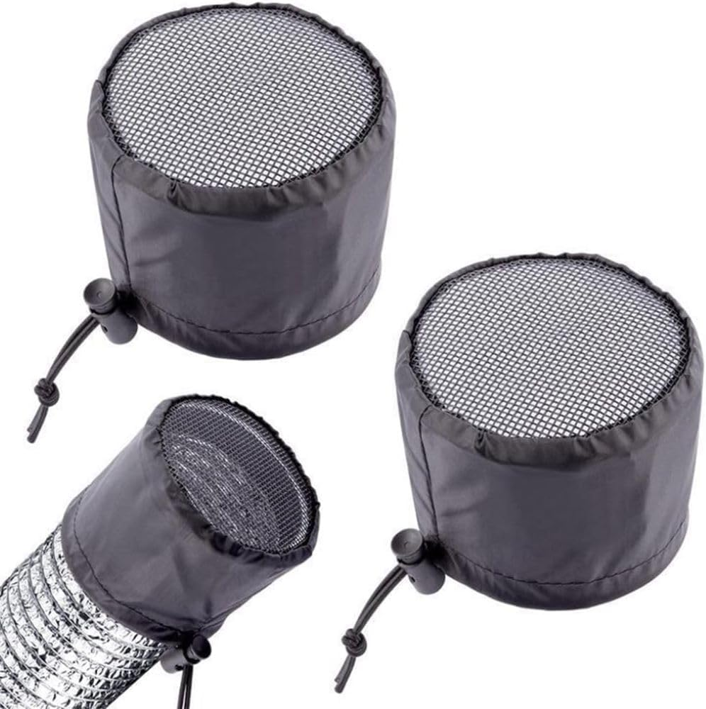 2PCS 4/6/8 Inch Grow Tent Vent Cover, Duct Filter Net with Fixed Buckle, Dust Proof Mesh Screen for Plant Growth Tent Ventilation Exhaust Fan (6 Inch/15.2 Cm) image number 6
