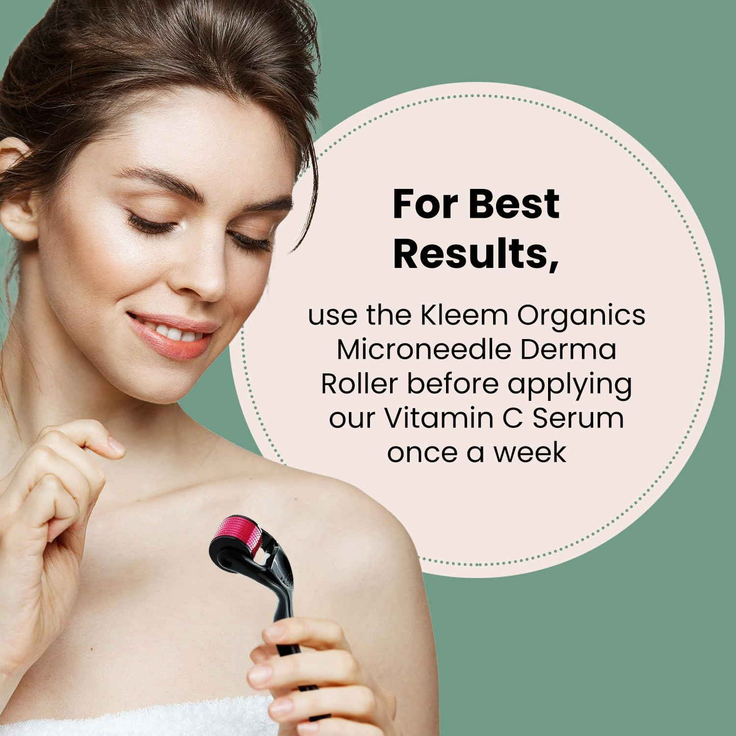 Beard Growth Roller| Derma Roller | Beard Roller | Titanium Micro Needling Roller for Men and Women | Stimulate Collagene, Beard and Hair Growth image number 6