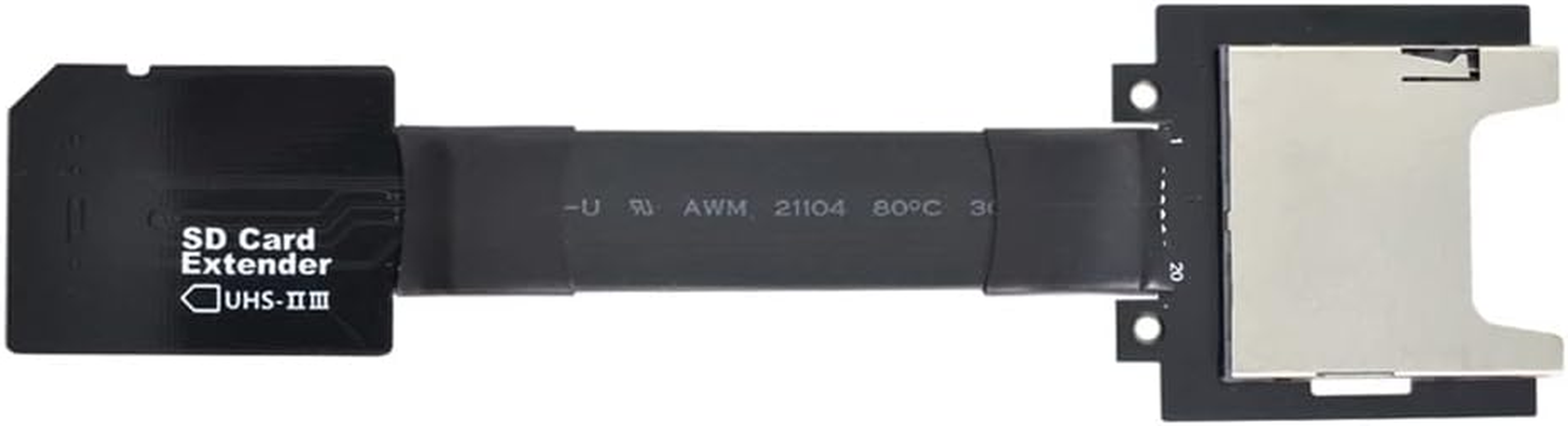 Xiwai SD Male Extender to SD Card Female Extension Cable Adapter Flexible SD/SDHC/SDXC UHS-III UHS-3