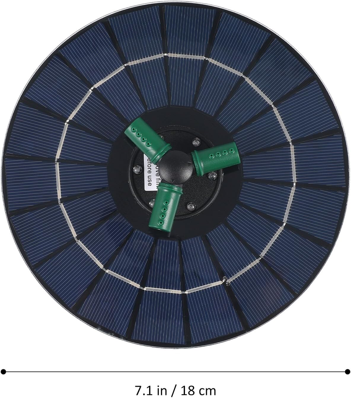 Solar Fountain Pump with RGB Floating Lights Solar Powered Water Feature for Garden Bird Baths and Outdoor Pools Auto Shut-Off Water Protection Easy Installation image number 5