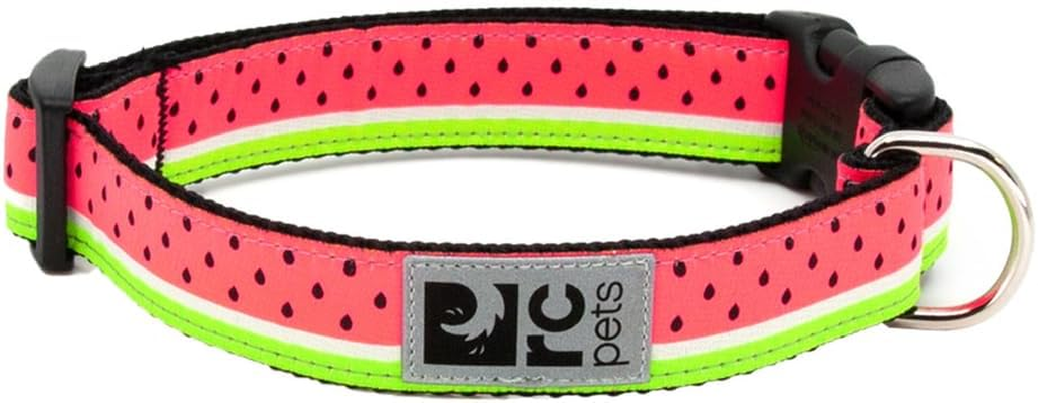 RC Pets 1 Inch Adjustable Dog Clip Collar, Medium, Bright Paisley