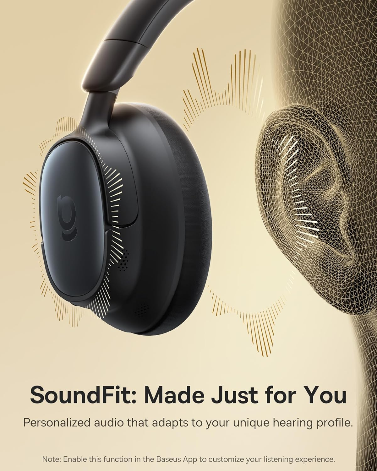 Baseus Bluetooth Headphones Accessories, Cloudcomfort Soft - Lightgrey image number 2