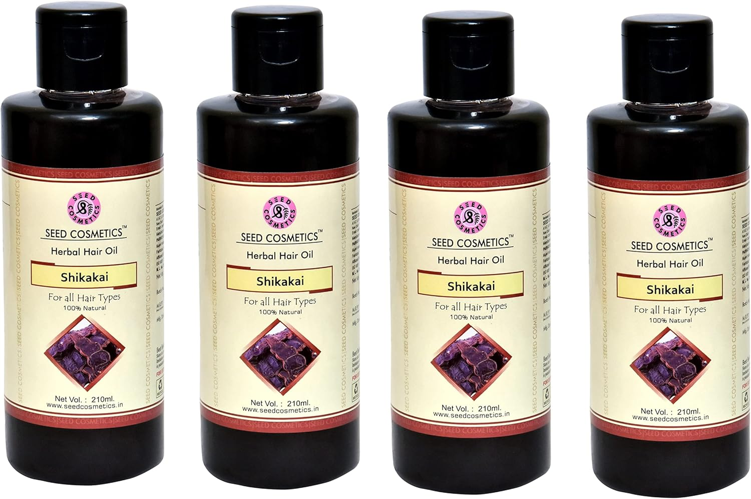 Shikakai Hair Oil | Enriched with Natural Herbs | for Hair Strengthening | for Men & Women | Pack of 4 (4 X 210Ml) image number 5