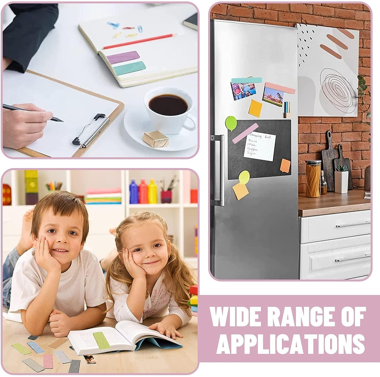 Magnet Page Markers, 15Pcs Morandi Color Assorted Magnetic Bookmarks, Magnetic Page Clip for Teachers, Students, Book Lovers, Office, Book Club, Library