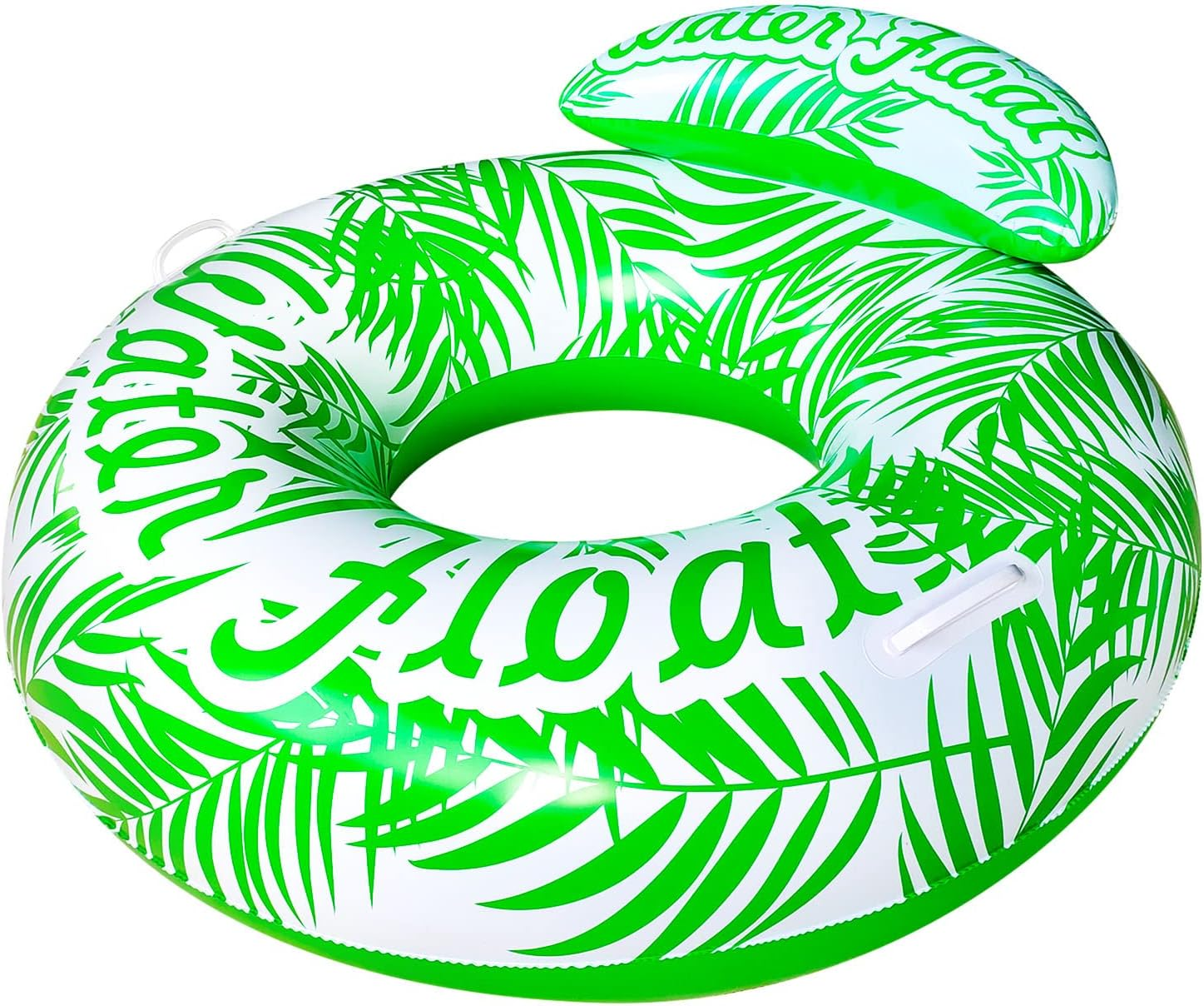 Pool Float for Adult, Adult Beach Floats,Inflatable Rafts Swimming Pool Air Sofa Floating Chair Bed,With Two Handles, Great for Chilling in the Pool. - Green Leaf image number 3