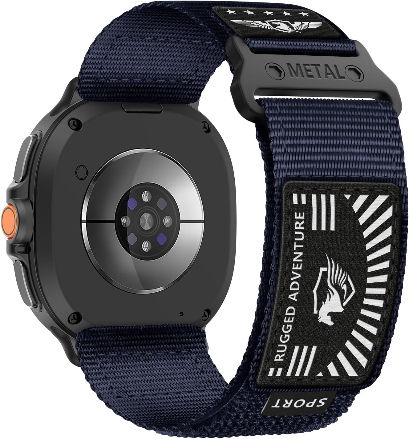 Rugged Nylon Band for Samsung Galaxy Watch 8 Band 40Mm 44Mm/Galaxy Watch 8 Classic Bands 46Mm Men Women, Soft Breathable Sport Strap Adjustable Wristbands for Galaxy Watch 8 Band