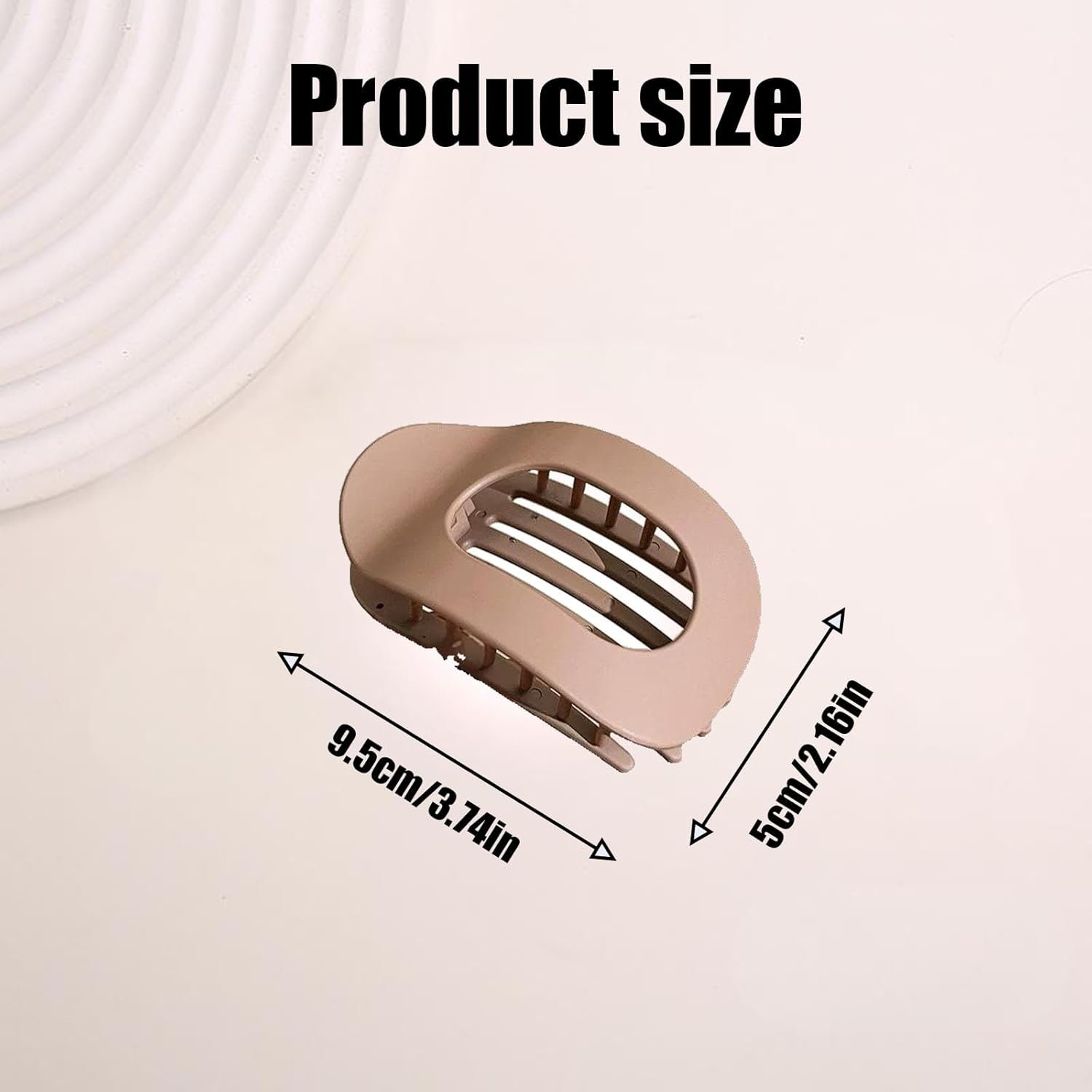 Dinghaole 6 PCS Hair Claw Clips for Women &ndash; Flat Non-Slip Grip, Comfort Fit for Thick Hair, 2 Styles & 6 Colors, Perfect for Daily Use, Sleeping & Driving image number 3