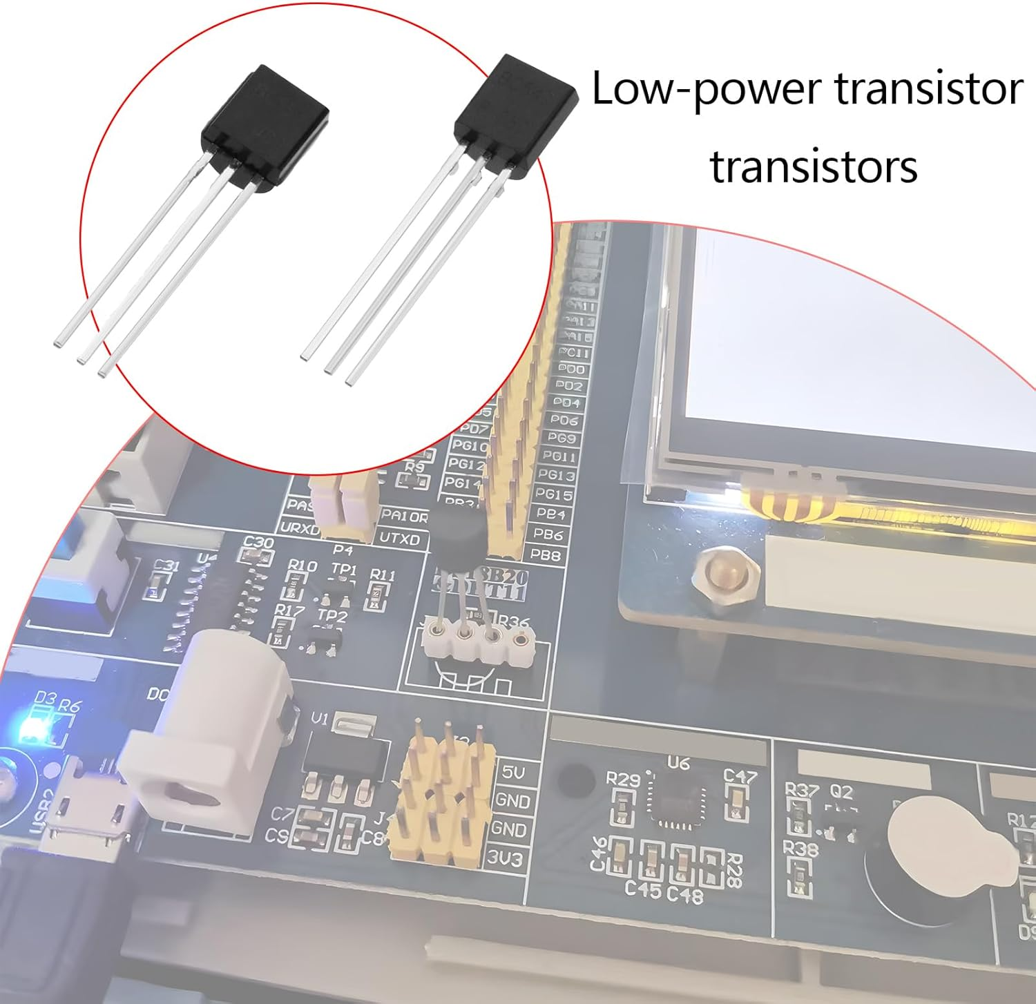 OTOTEC 100PCS Low Power Transistor Low Power Triode Transistor Kit BC547 NPN Transistor BC557 PNP Transistor for Solar Panel Electronic DIY Project image number 3