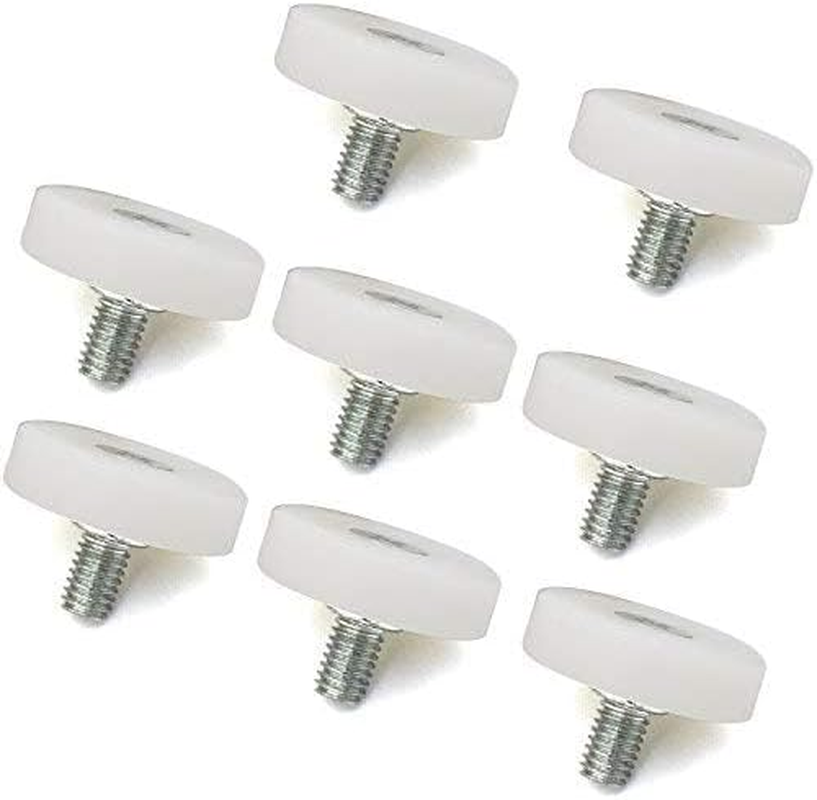 8Pcs Bearing Nylon Small Pulley Drawer - Plastic and Iron Sheet Cabinet Positioning Roller for File Cabinet (19Mm) image number 6