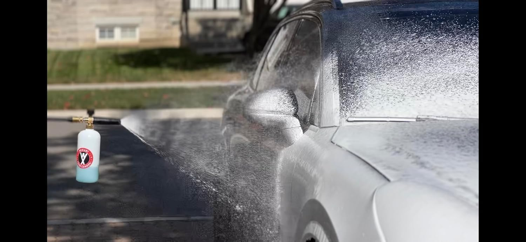 WXNANY Pressure Washer Foam Cannon with 1/4&rdquo; Quick Connector 5 Tips and Holder 1 Liter Bottle image number 4
