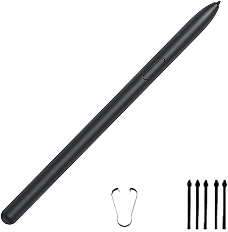 Mystic Black Galaxy Tab S7 FE Pen for Samsung Galaxy Tab S7 FE S Pen Stylus Pen Replacement + Free 5 Tips for Samsung Galaxy Tab S7FE Stylus S Pen