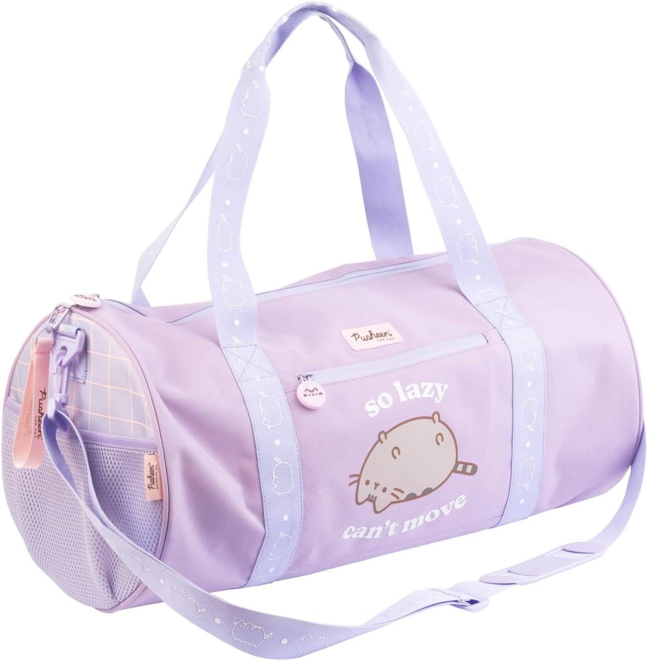 Grupo Erik Pusheen Gym Duffle Bag | Gym Bag Bag with Shoe Compartment | 38L / 11.8 X 19.7 X 9.8 Inches / 30 X 50 X 25 Cm | Gym Bag | Duffle Bag | Pusheen Gifts | Pusheen Cat, Purple, Gym Bag Bag With image number 2