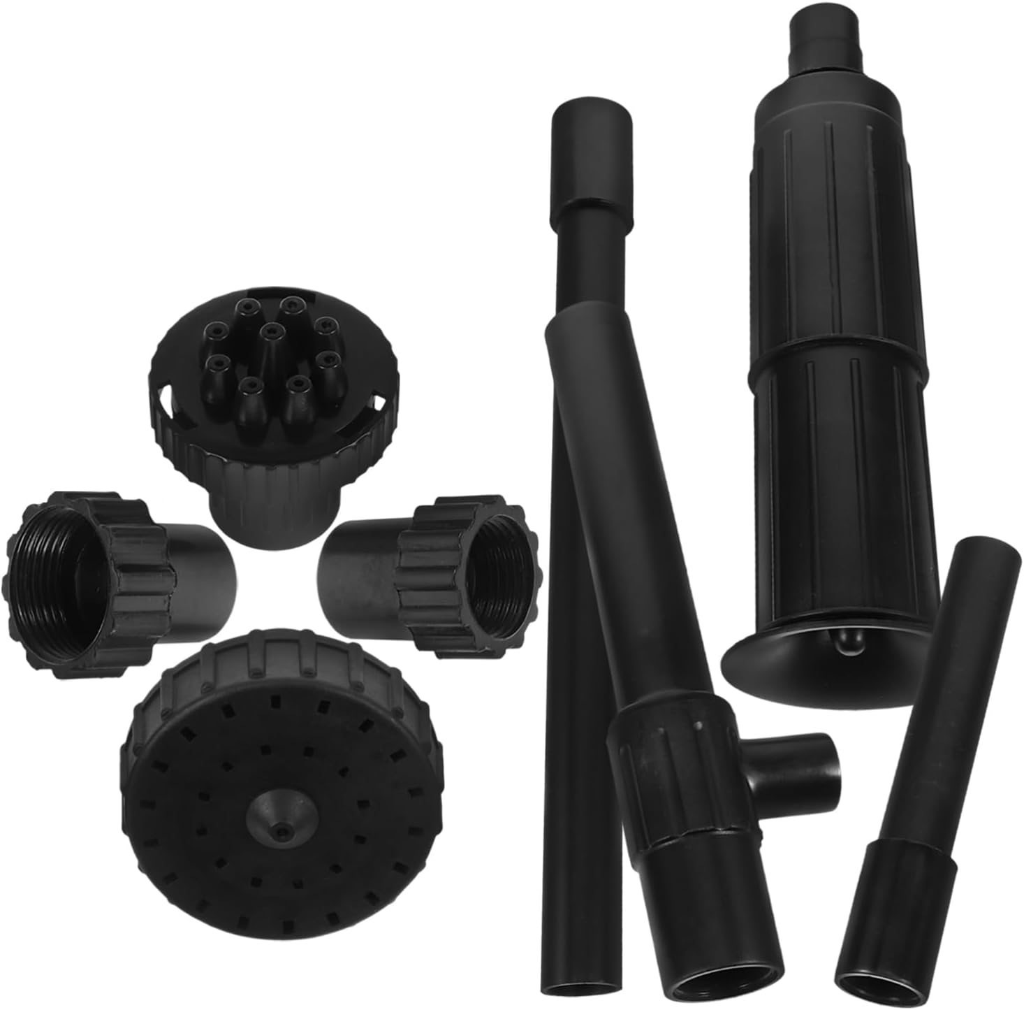 Sosoport 3 Sets Adjustable Flow Plastic Fountain Nozzle Outdoor Pond Sprinkler Head image number 2
