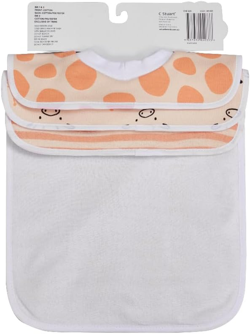 Big Softies 3 Pack Popover Bibs - Giraffe image number 4