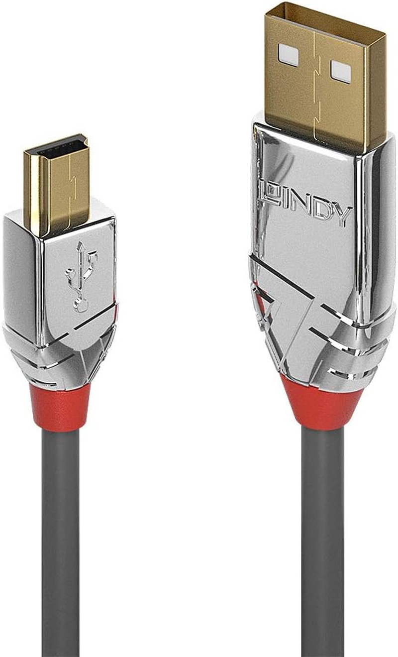 Lindy Anthra Line USB 2.0 Type a to Mini-B Cable, 5M Length image number 2