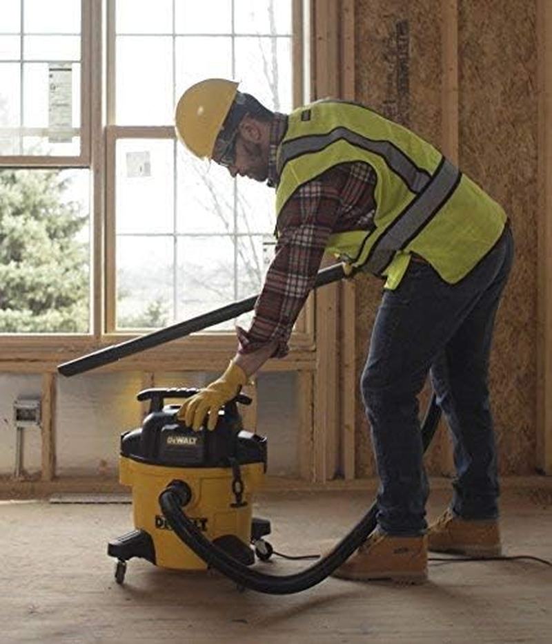 Dewalt 1150W 23L Wet and Dry Vacuum - 4HP Motor Vacuum Cleaner with 2.1M Hose with 4 Nozzle Attachments - Heavy Duty Casters and Large Capacity Polyurethane Tub - DXV23P image number 5