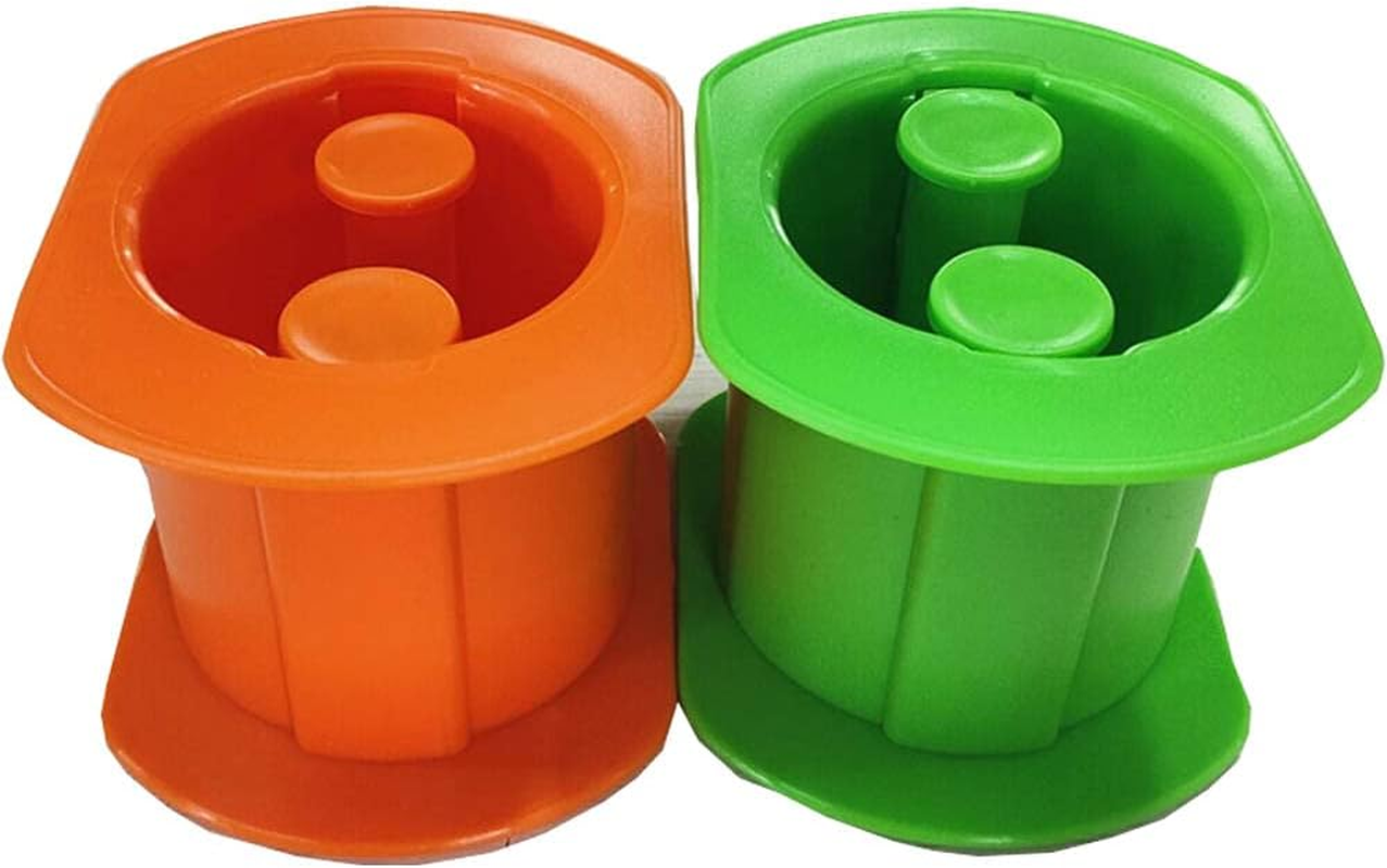 NIWWIN One Press Cevapcici Maker Hot Dog Maker Manual Sausage Maker with 7 Holes, DIY Homemade Meat Strip Squeezer, Making Delicious Stuffed Meat Filler Molds Kit Barbecue Grill Accessories (Orange)