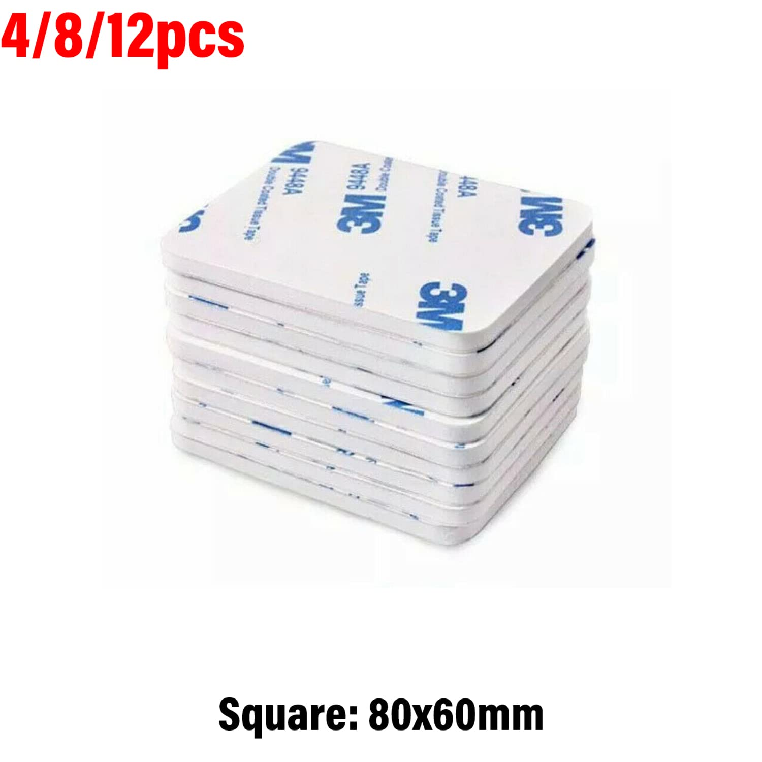 12PCS 3M Double Sided Foam Sticker Tape Side Wall Car Self Adhesive Pads Round/Square (Round: 30 X 30) image number 4