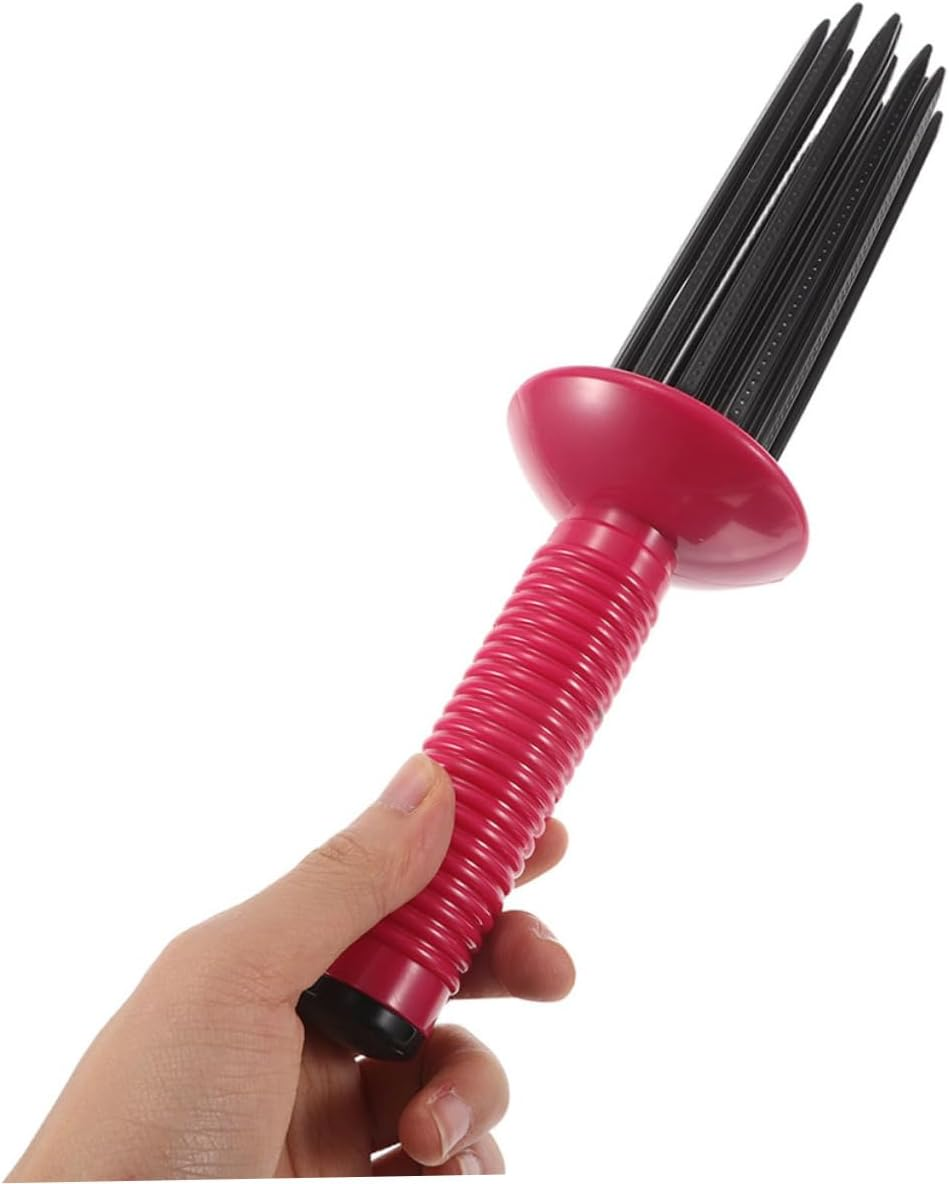 FOYTOKI Fluffy Curling Brush Styling Comb for Curly Hair Slip round Comb Essential Oil image number 6