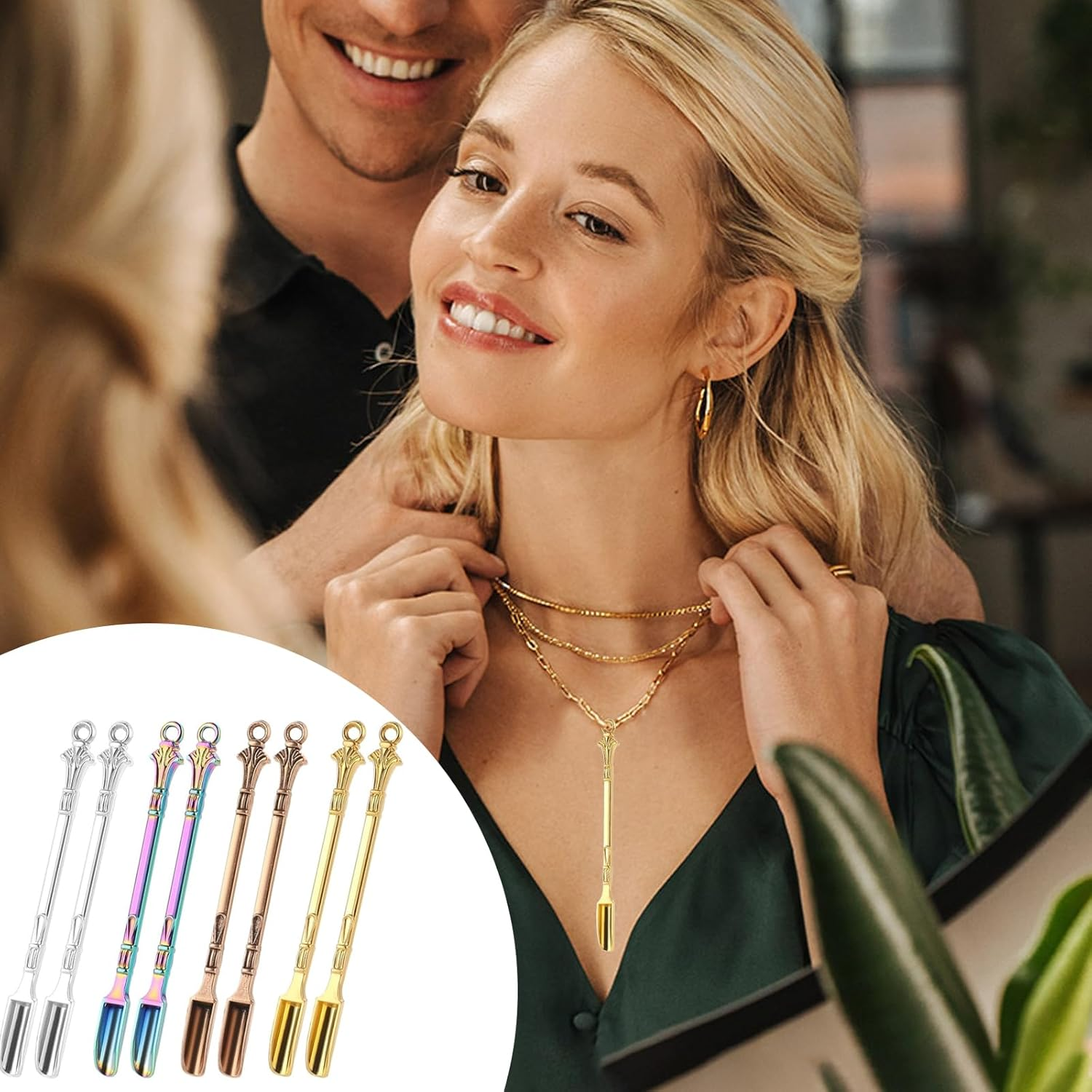 8 PCS Mini Measuring Spoon Set - Small Zinc Alloy Spoons for Cooking, Baking, Coffee, Sugar, Seasonings - Kitchen & Craft Tools image number 4