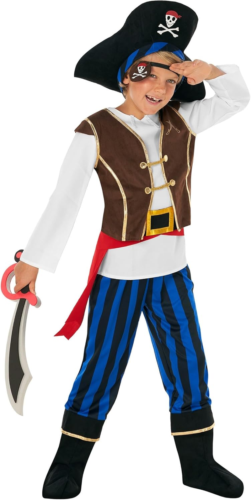 Morph Pirate Costume Kids Pirate Costume Boys Pirate Costume Boys 10-12 Boys Pirate Costume Size 7-8, 4-6 for Kids
