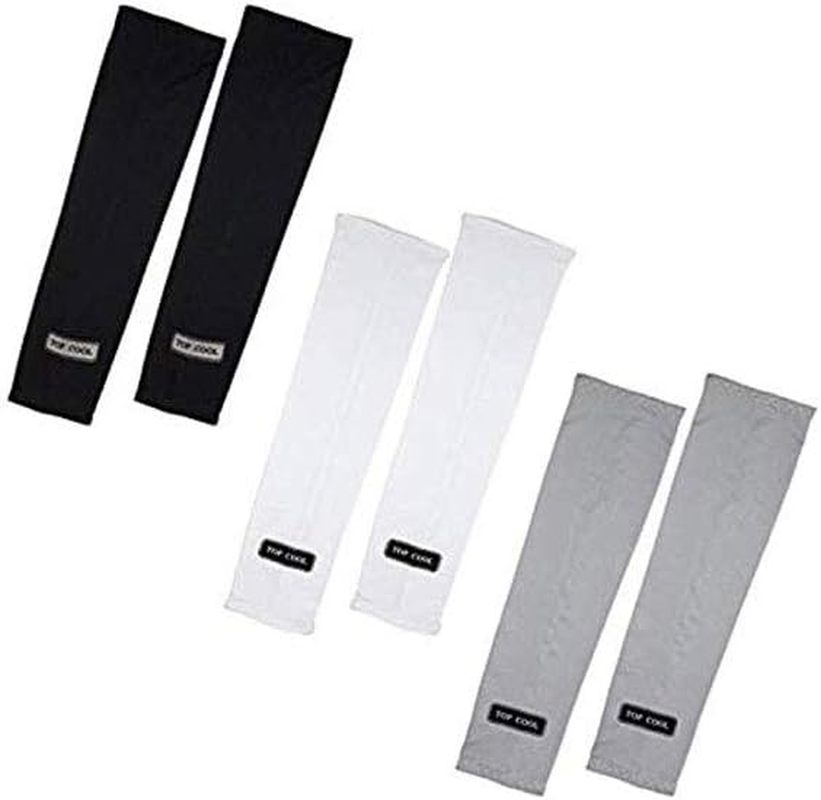 TOP COOL 3Packs Sport Skin Cool Arm Toshi Sleeve Cooling UV Cover Sun Protective Stretch Armband Basketball Bike Hiking Golf Cycle Drive outside Activities image number 2