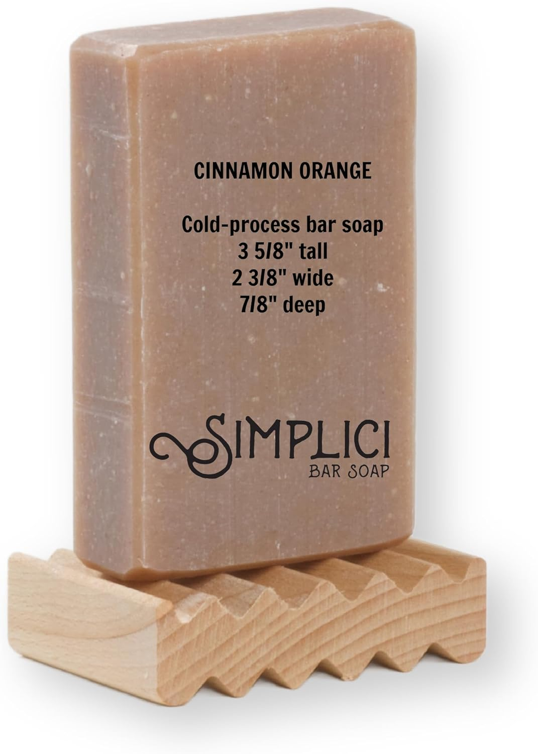 SIMPLICI Orange & Cinnamon Bar Soap Value Bag (6 Bars) Bulk Palm Oil Free. Scented with Pure Essential Oils.