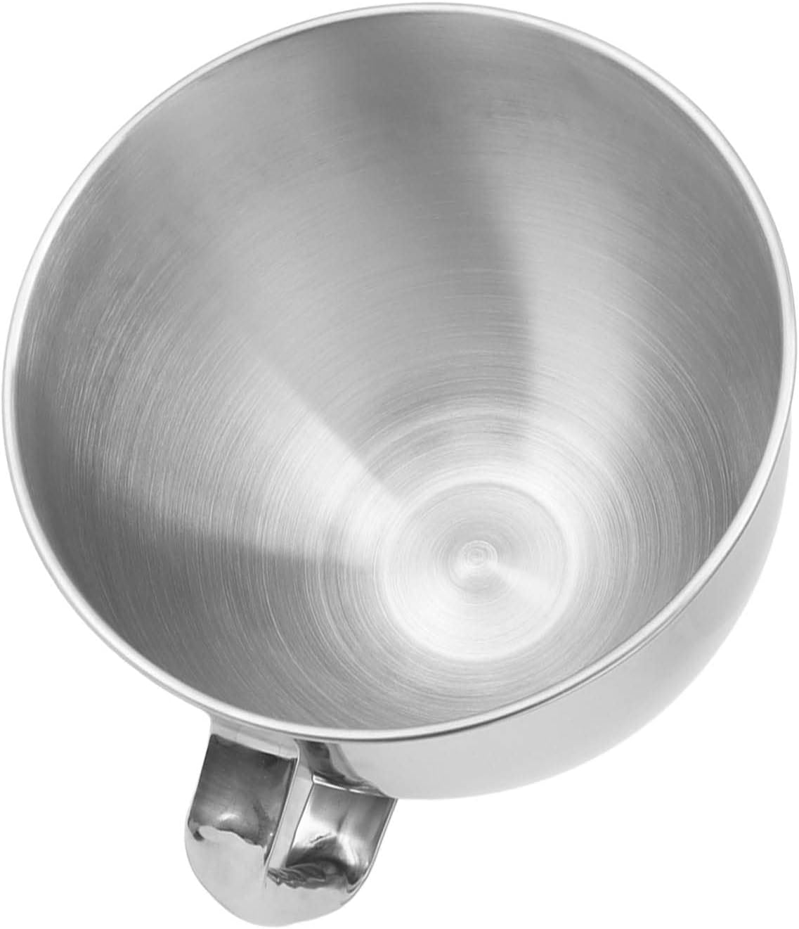 Stainless Steel Mixer Bowl for Kitchenaid Cassic 4.5Q & Artisan 5QT Series Stainless Steel Bowl with Handle Mixing Bowl Replacement Mixer Accessories Dishwasher Safe image number 4