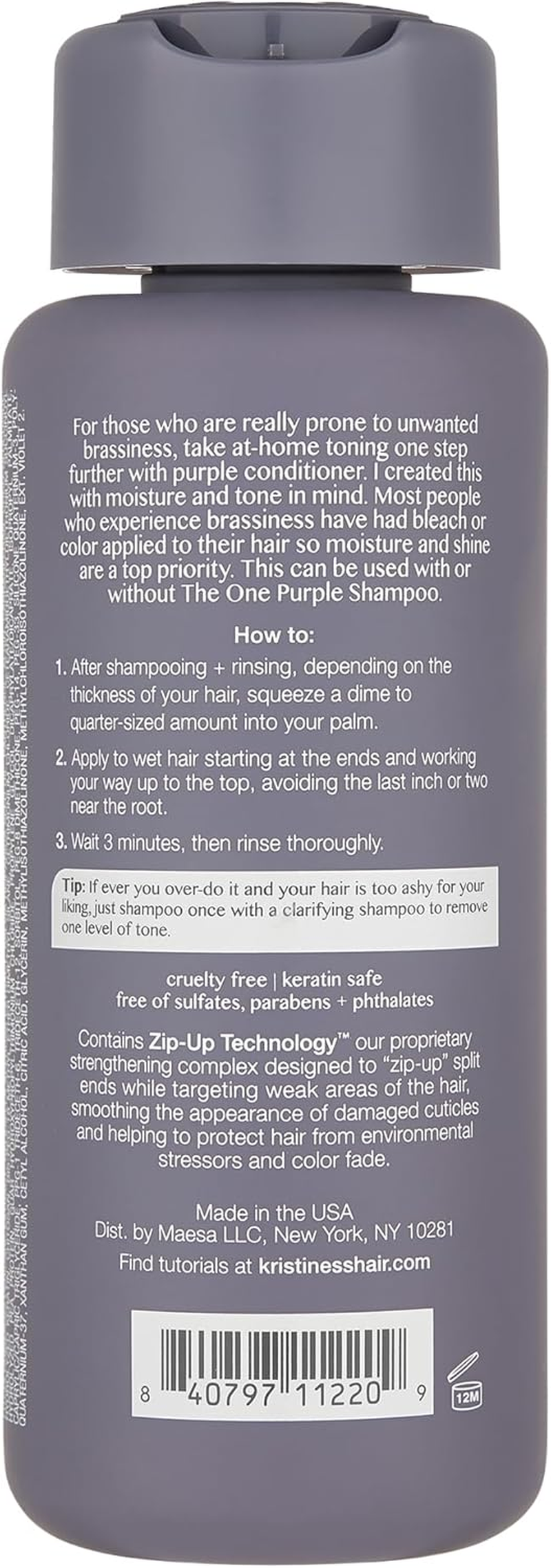 Kristin Ess the One Purple Conditioner, 296 Ml image number 6