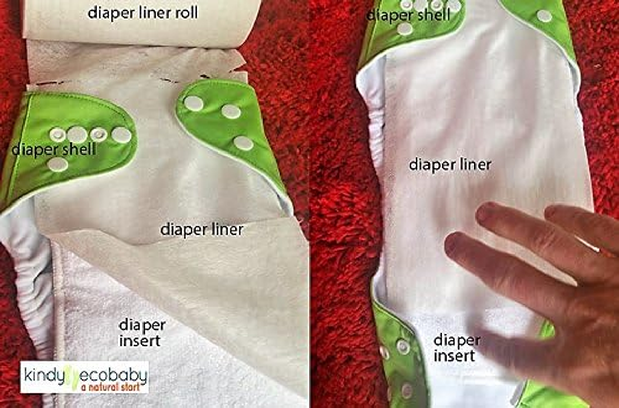 Bamboo Viscose Baby Diaper Nappy Liners for Modern Cloth Nappies, Disposable Diaper Liners, Compostable Diaper Liners, Bamboo Viscose Liners,Wipes for Baby Nappy Changes, Cloth Diaper Liners,Wipes (1600) image number 3