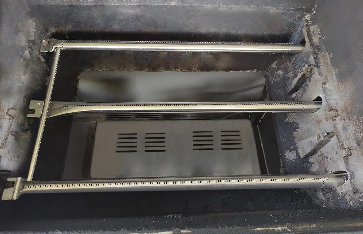 Leship 34 1/4 Inch Burner Tube Set Replace for Weber 67722 67820 Genesis 300 Series E310 E320 EP310 EP320 S310 S320 Gas Grills (2007-2010) with Side Control Knobs (304 Stainless Steel) image number 1