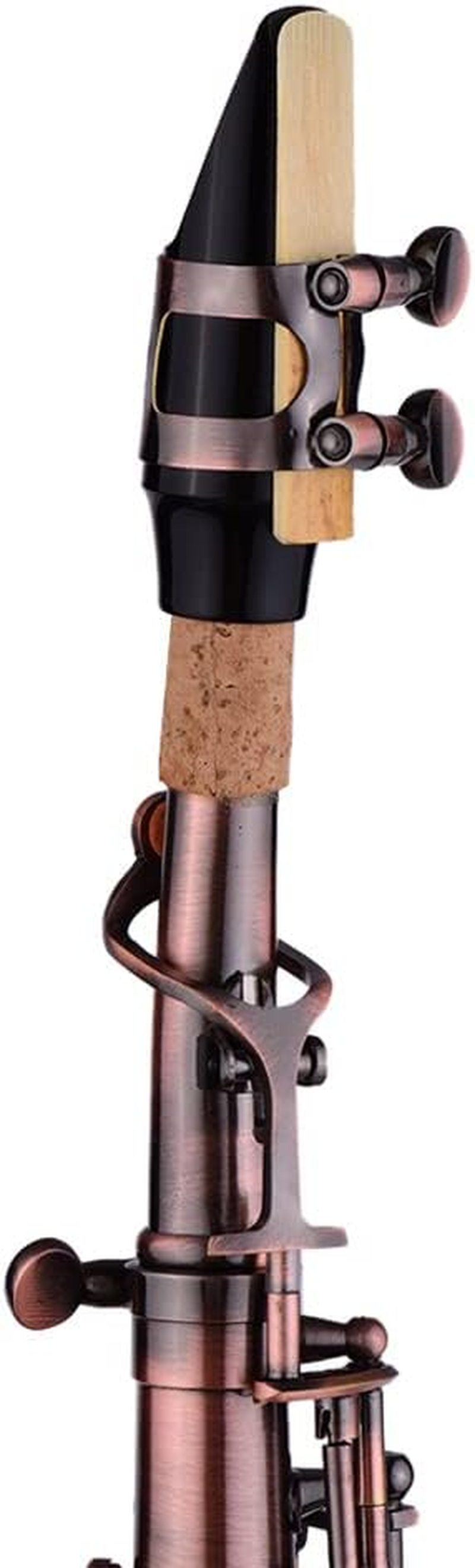 Professional Red Bronze Strai Ht Bb Soprano Saxophone Sax Woodwind Instrument Carve Pattern with Case Cleanin Cloth Straps Brush-Raywe image number 1