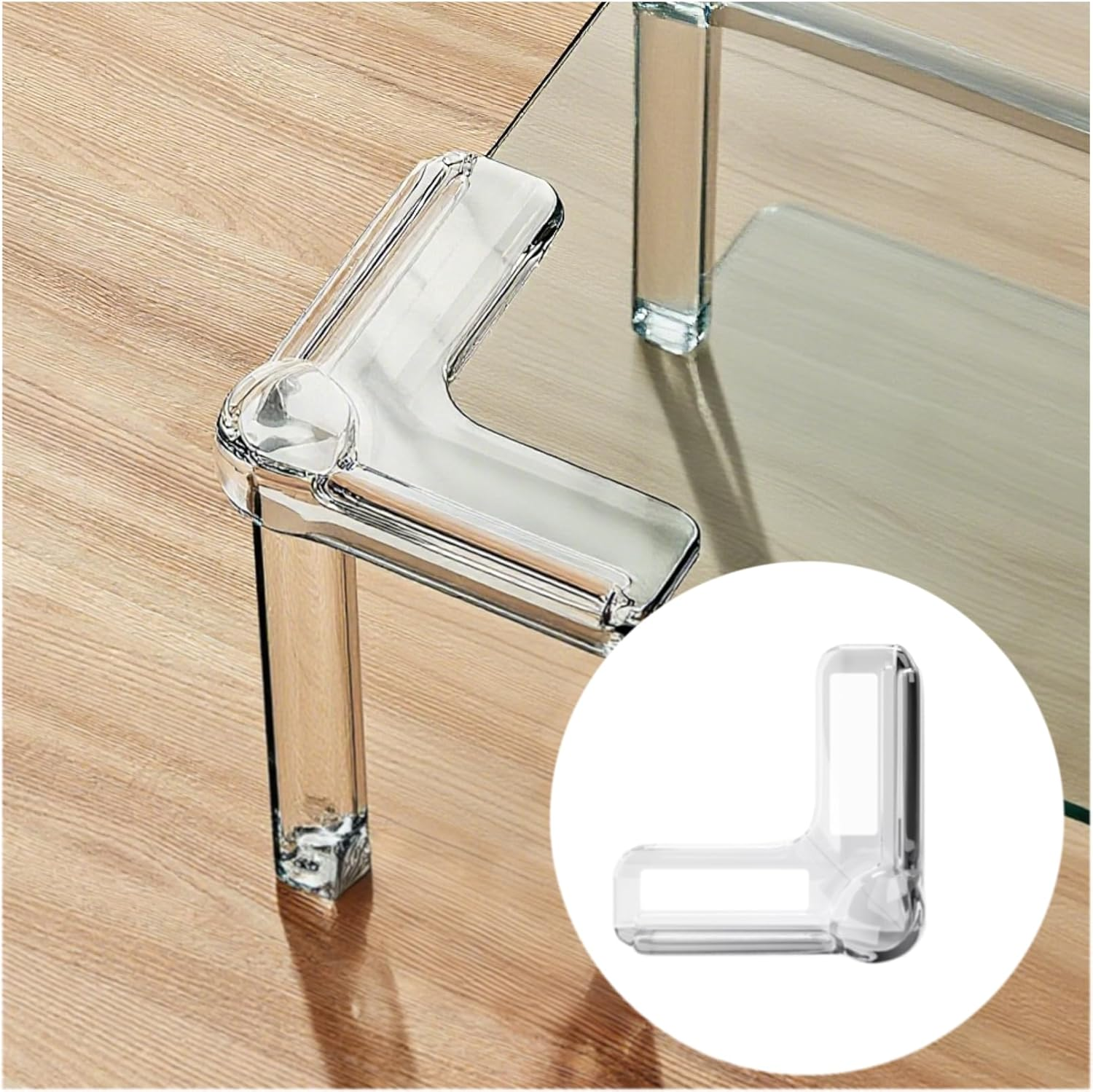 Fortuneglobe 10-Pack Clear Corner Guards &ndash; L-Shaped Air-Cushion Protectors with Acrylic Adhesive (40X40X17Mm) image number 5