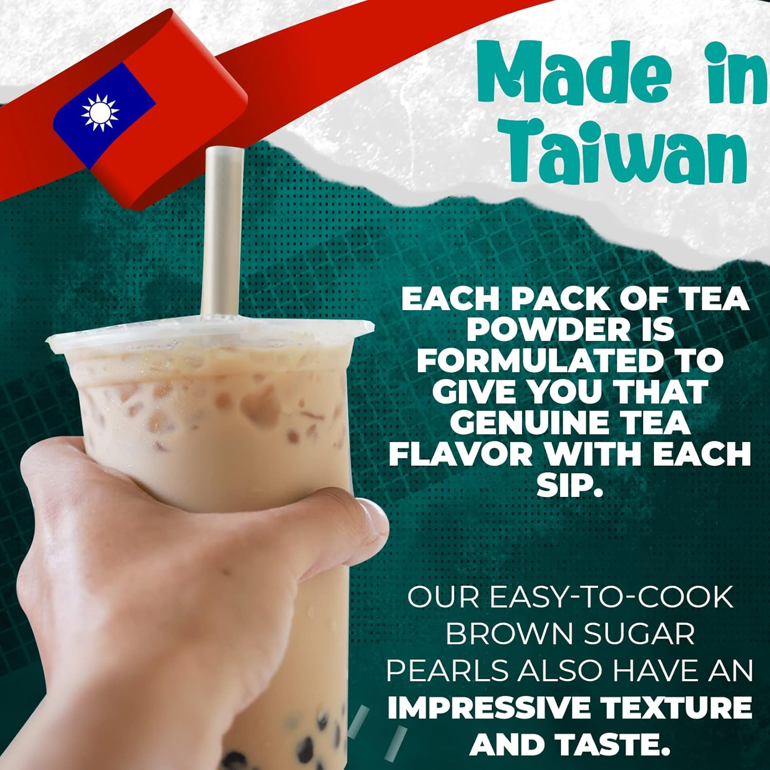 Fusion Select 5 Packs Authentic Tea Flavors Sakura, Lavender, Rose, Thai Tea, Original Milk Tea Boba Tea Kit Extra Rich Flavor Bubble Tea Drinks, Boba Tapioca Pearl, Boba Straws, Complete Boba Kit image number 5