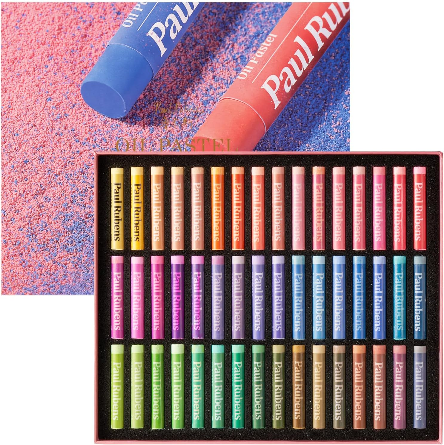 Paul Rubens White Oil Pastels (6-Pack) - Ultra-Soft & Blendable - Perfect for Clouds, Waves, Snow Highlights and Color Mixing - Pastel Sticks for Painting Techniques