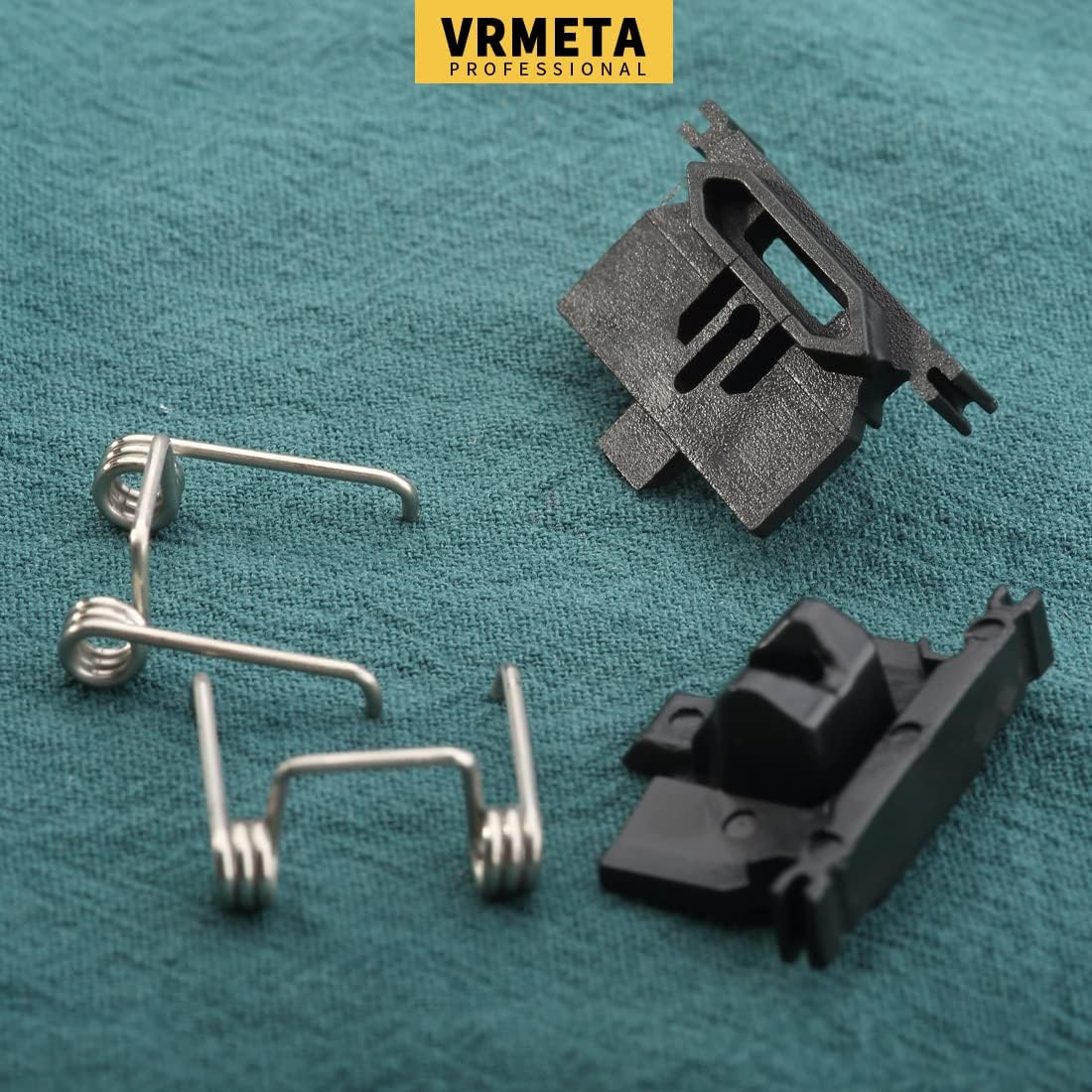 4 PCS DIY Hair Clippers Accessories Spring Tension & Cam Follower Swing Head Guide Block Plastic Tongue Fit Wahl Magic Clip 8148/8504/8591/1919 Repair Part (2+2 Black) - Black Fixings image number 2