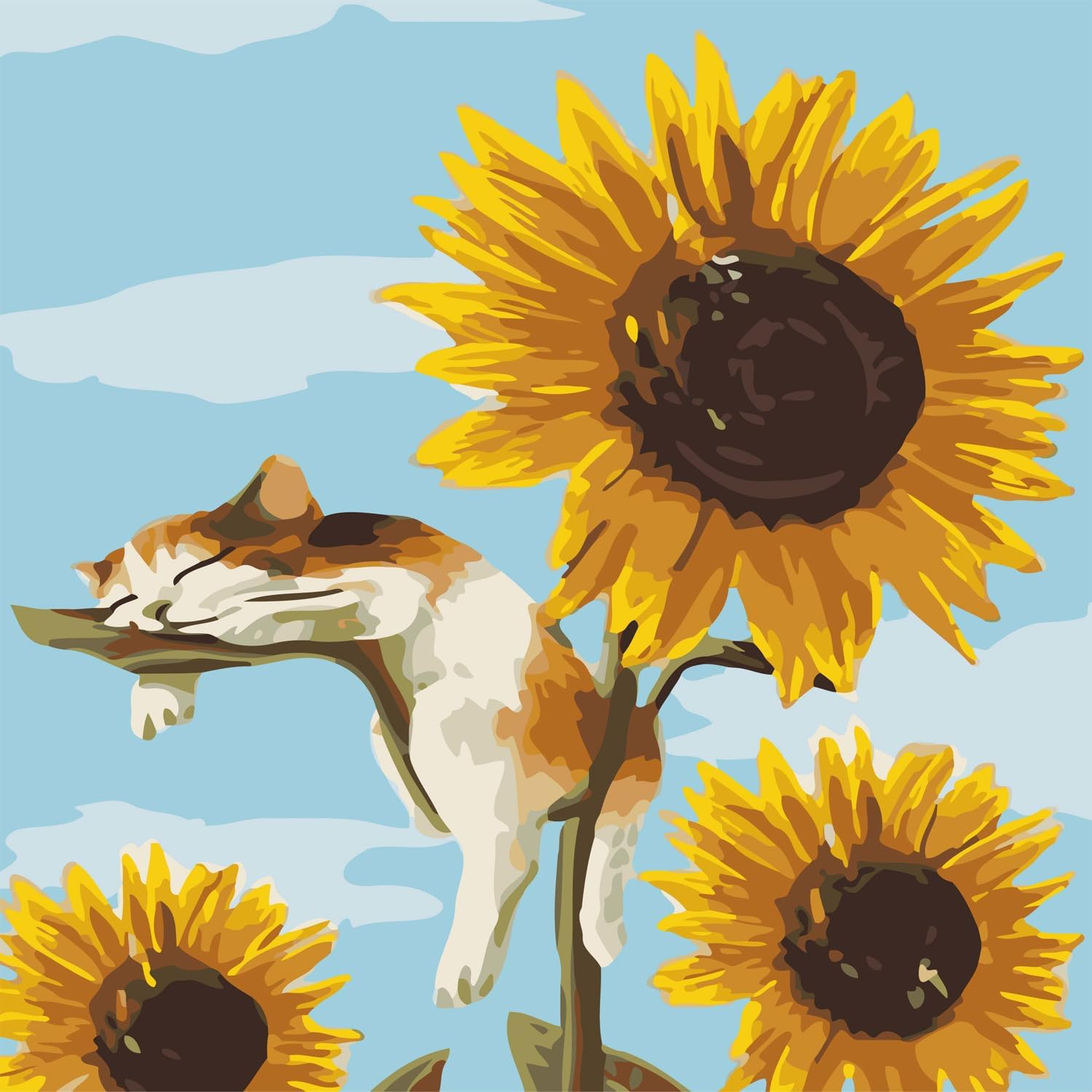 HAPPINNO Paint by Numbers Kit，Paint by Numbers for Adults， DIY Acrylic Painting Set for Adults & Kids, Easy Beginner Art, Home Wall Decor & Unique Gift, 16"X 20" Colorful Pond View (No Frame)