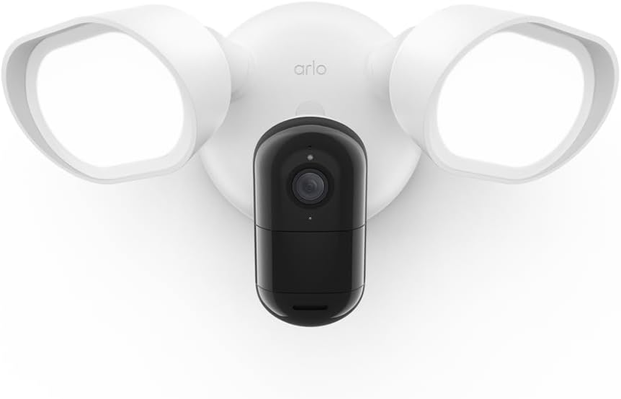 Arlo Wired Floodlight Camera | Home Security Camera with 2K Video and HDR | 2000 Lumens | Integrated Siren, Weather-Resistant, Colour Night Vision, 160&ordm; Field of View, 2-Way Audio, White (2025) image number 3