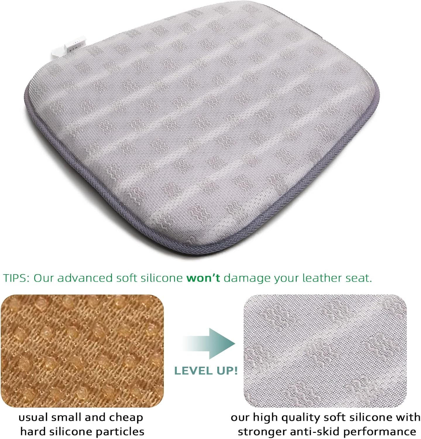Aeroivi Car Seat Cushion for Driving, Breathable 3D Air Mesh, Non-Slip Bottom, Comfort Car Seat Protector, Car Seat Pad Also Works with Truck & Office Chair Home image number 1