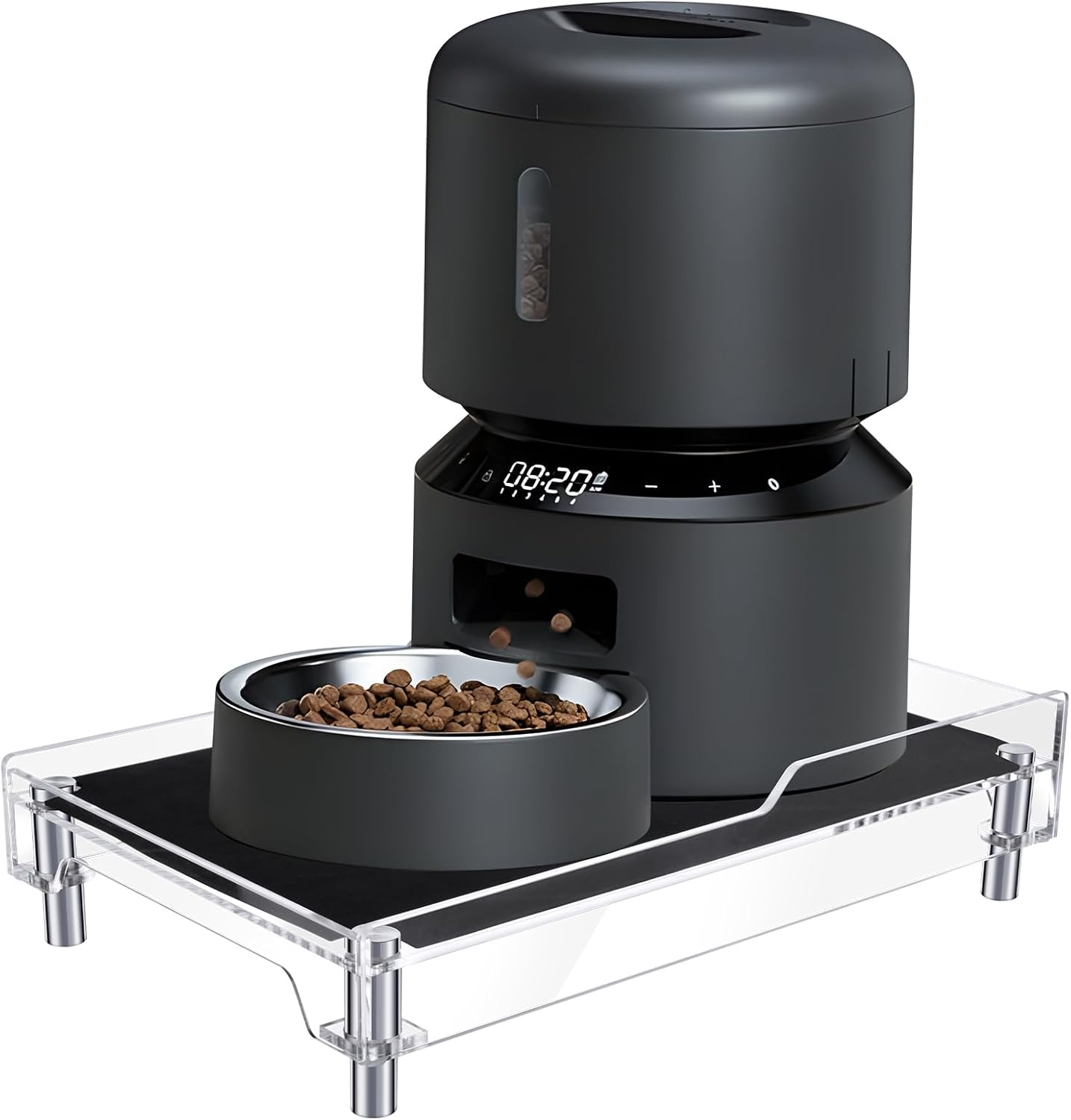 Beautyflier Raised Dog Feeder Stand Elevated Holder for Automatic Cat & Dog Feeders Pet Water Bowl Dispenser Stand Adjustable Fits Small Jugs Holds 5KG, Black (Holder ONLY) image number 6