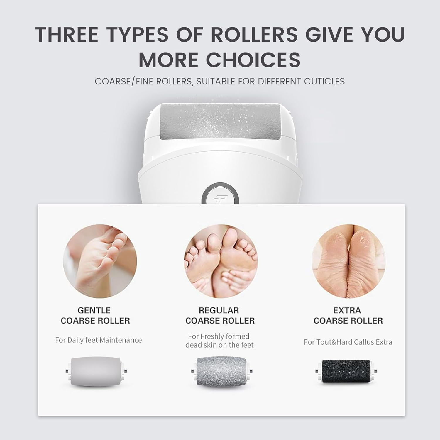 PRITECH 3 Replace Rolls for Tubo Callus Remover BCM-1138T, White image number 5
