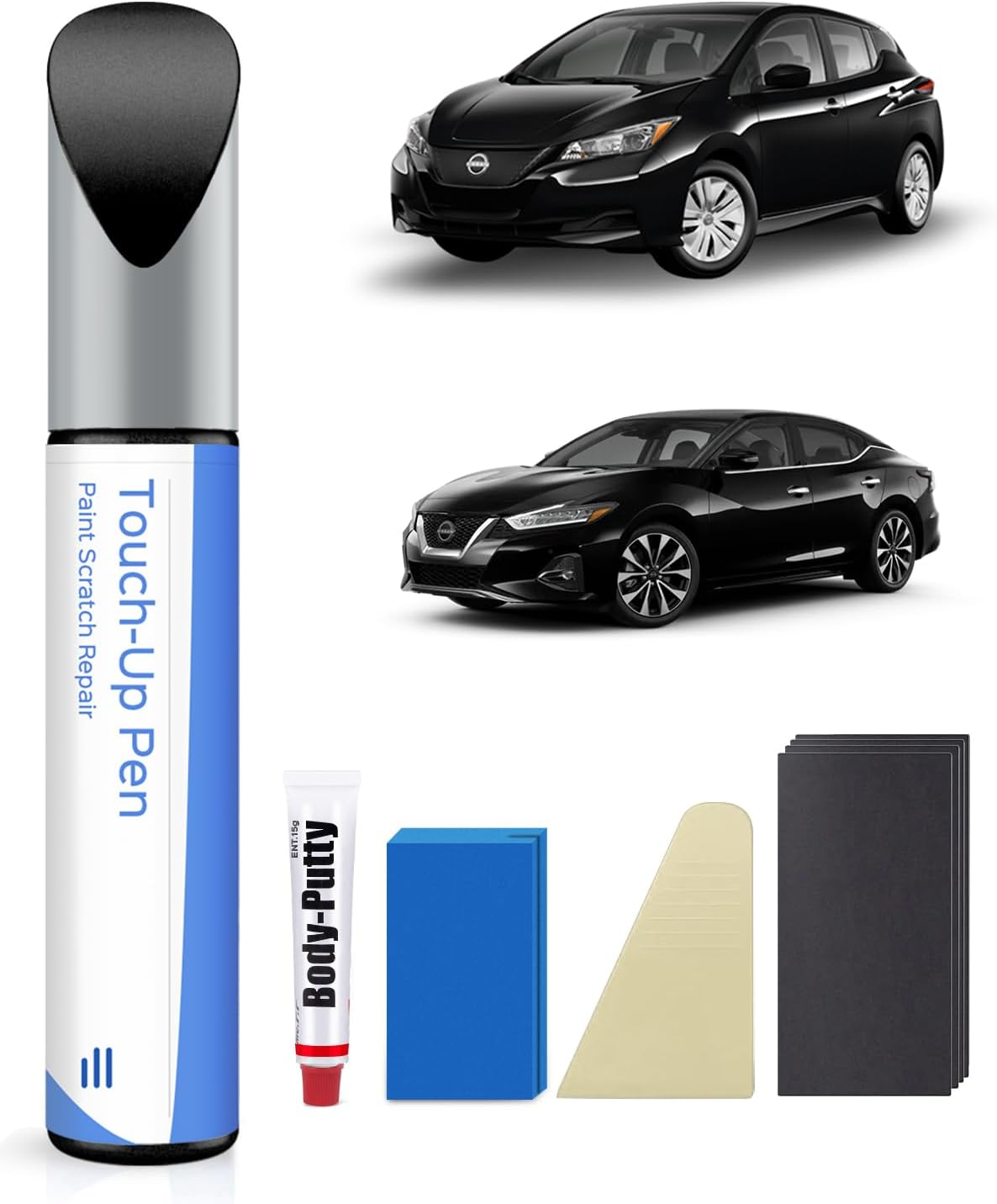 Brilliant Silver Metallic(K23) Touch up Paint Repair Kit Compatible with Nissan - DIY Kit Exactly Matches Chips and Nicks