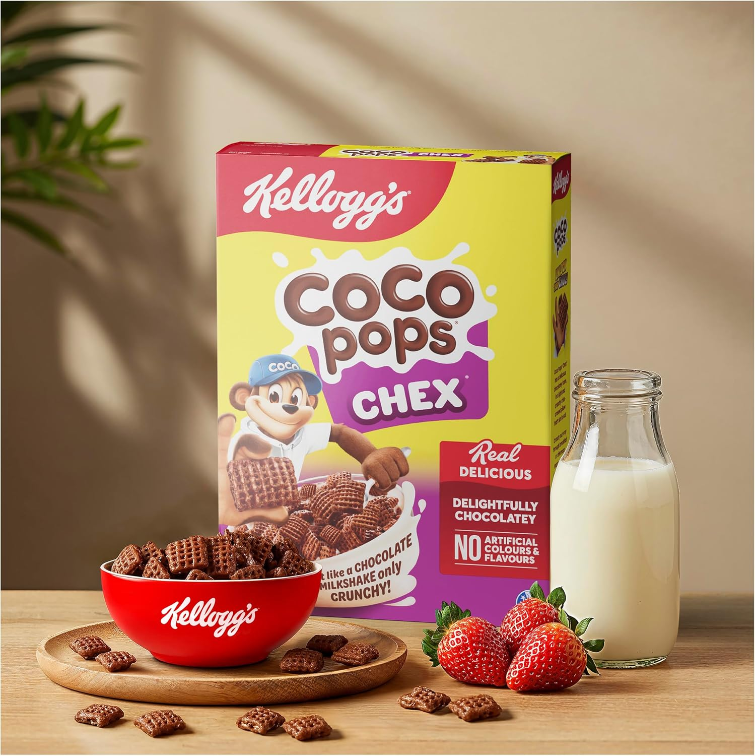 Kellogg'S Coco Pops Chex Chocolatey Breakfast Cereal, 500G image number 1