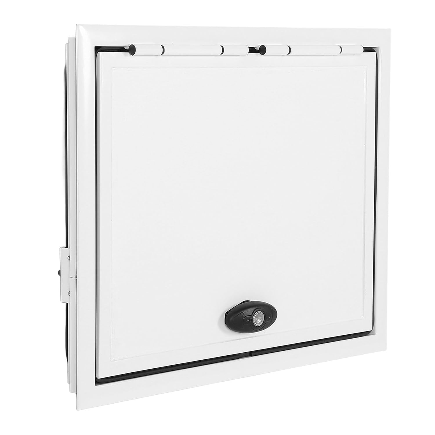 Aluminum RV Baggage Door, UV Resistant, Complete Seal, Dual Support Bars, Boat Deck Hatch Deck Access Hatch Replacement Door with Safety Lock, for Caravan Trailer image number 1