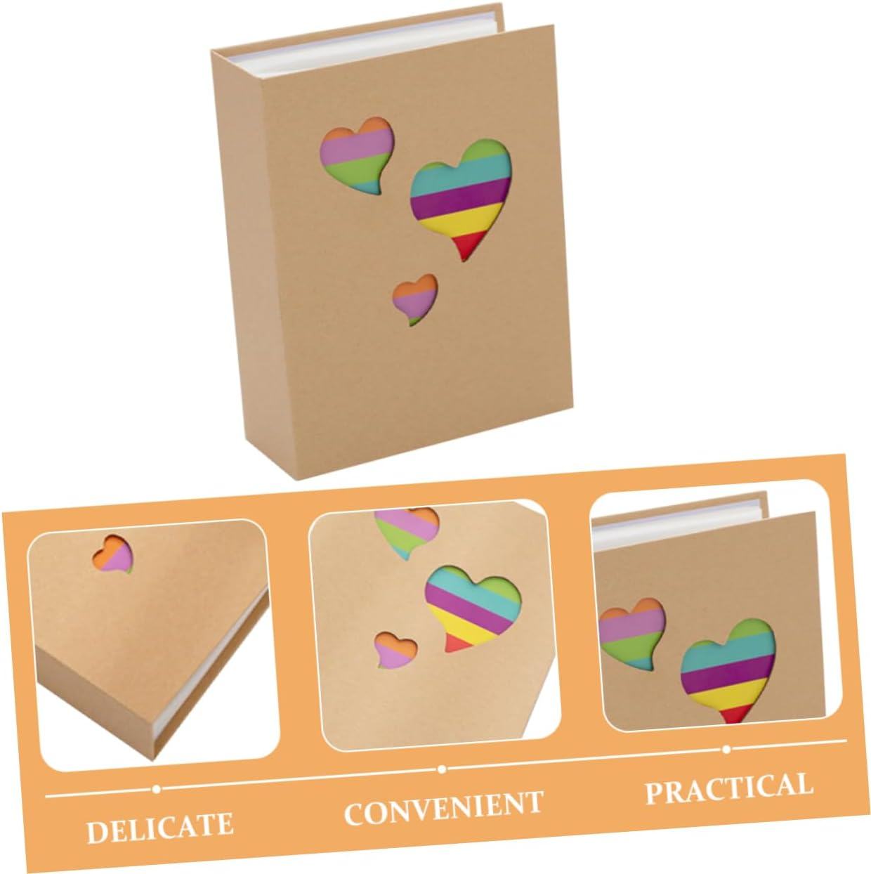 Toddmomy Kraft Paper Photo Album Boy Girl Boy Girl Cute Decorative Picture Album