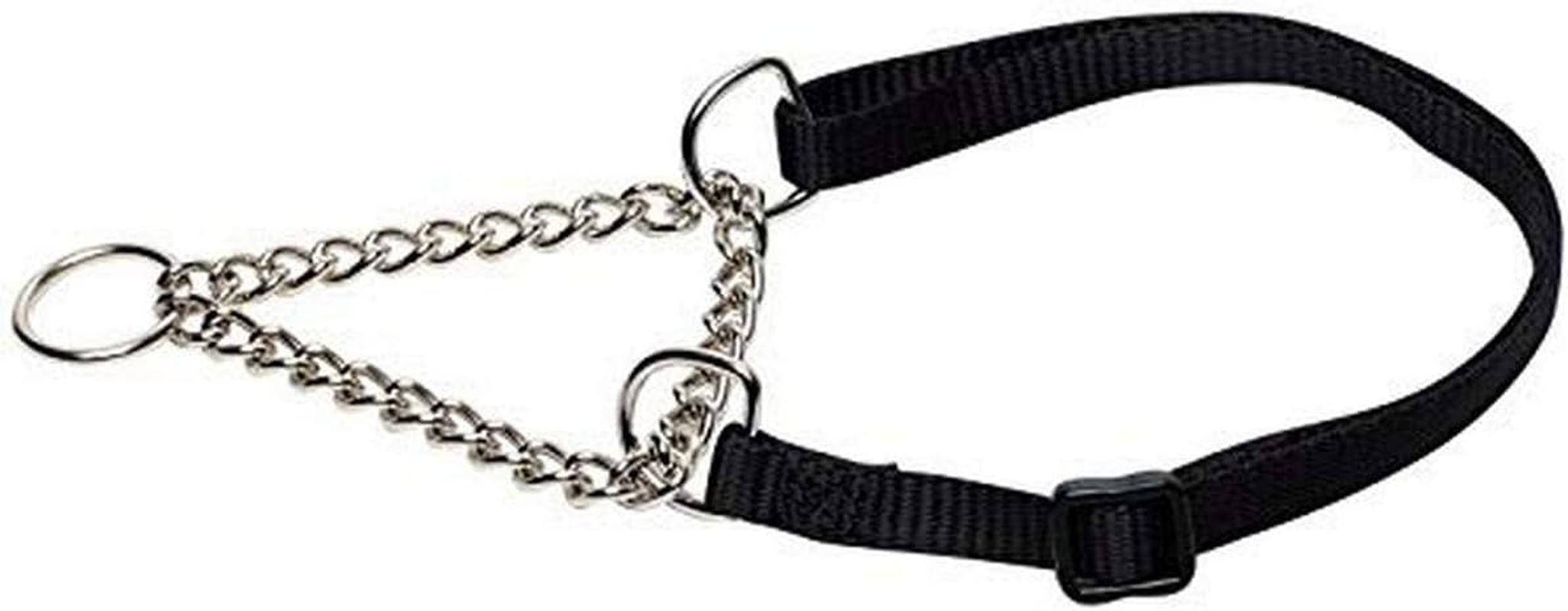 Prestige Pet Products Adjustable Semi Choke Collar 3/8" X 20-30Cm, Black