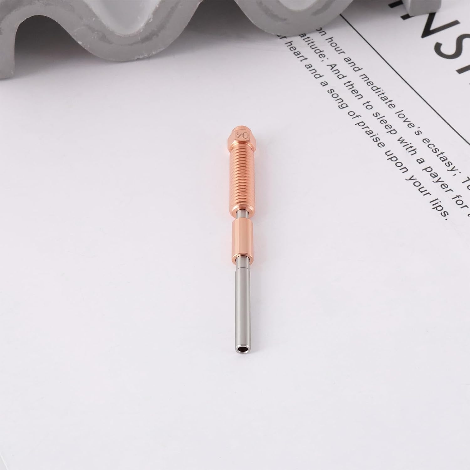 Ecsing 1PC 3D Printer Nozzles 0.4Mm Total Length 65.4Mm Compatible with K1 Max Compatible with K1C Compatible with Unicorn Compatible with Ender-3 V3 3D Printer image number 2