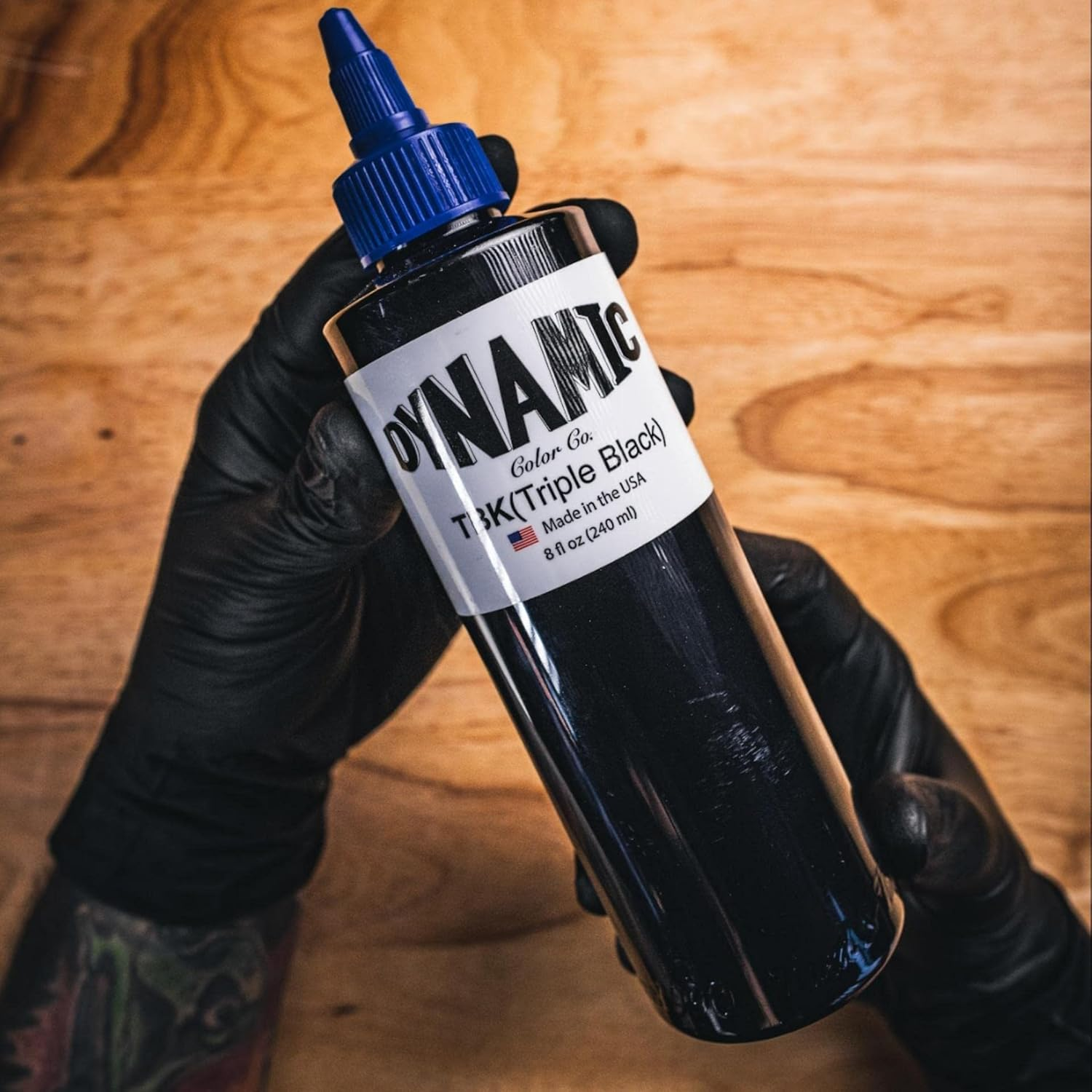 Dynamic Triple Black Tattoo Ink Bottle 8Oz image number 5